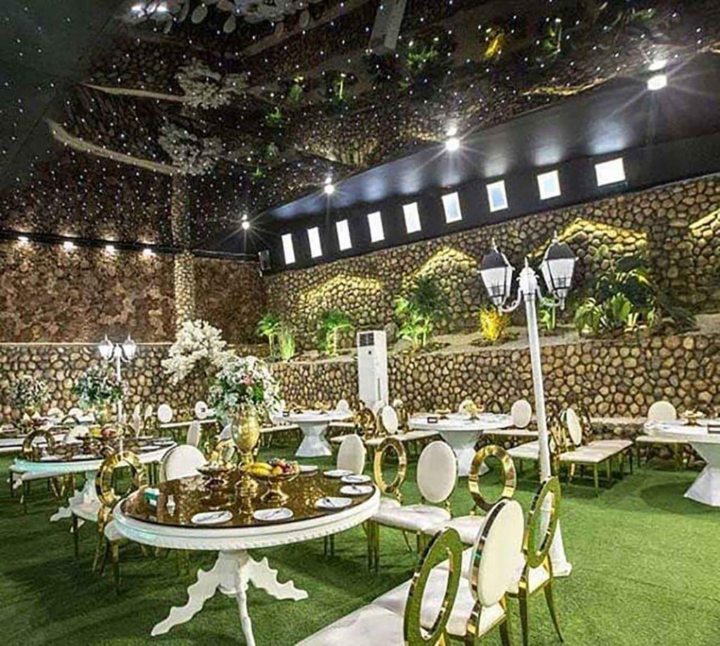 چمن مصنوعی فضای بسته تالار عروسی