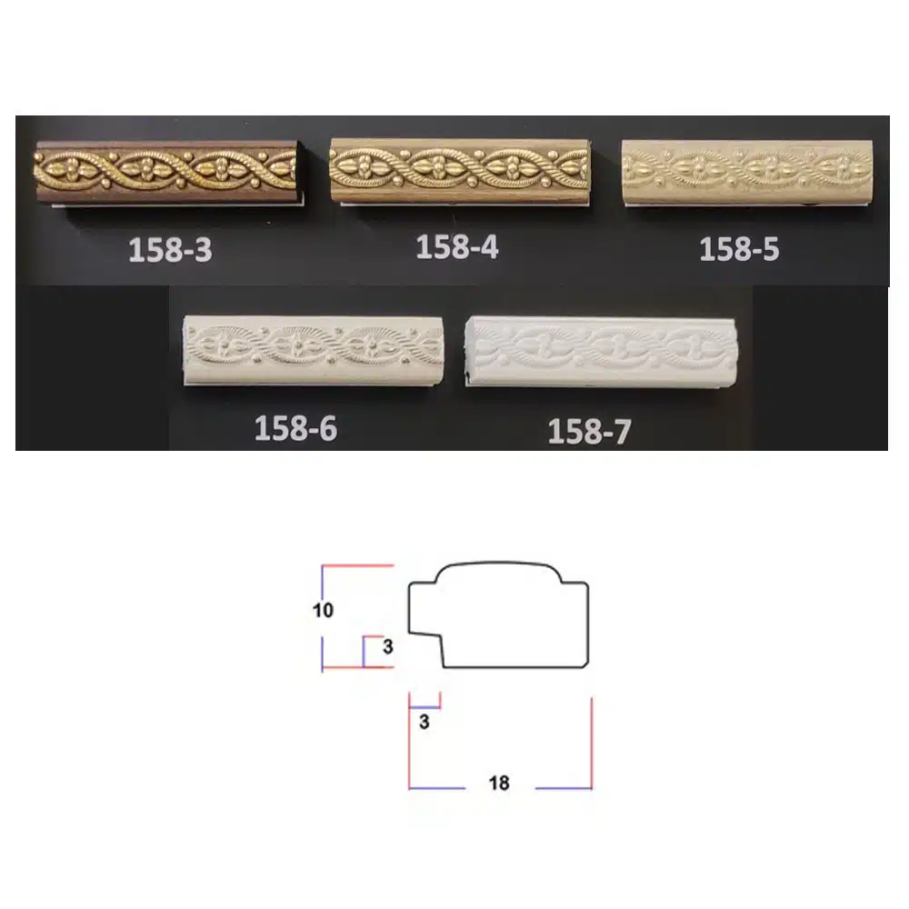 تسمه پی وی سی مات 18 میلیمتر کد 158