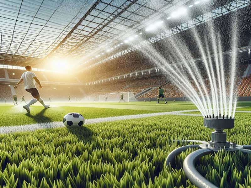 روش های ابیاری چمن مصنوعی استادیوم
