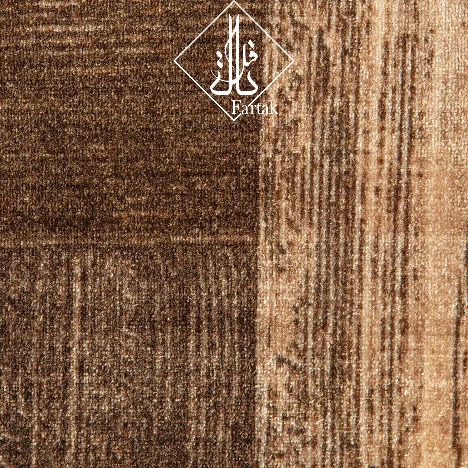 موکت ظریف مصور طرح لوکس قهوه ای-2531