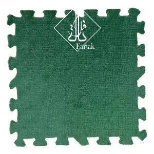 موکت پازلی 28 سانت سبز