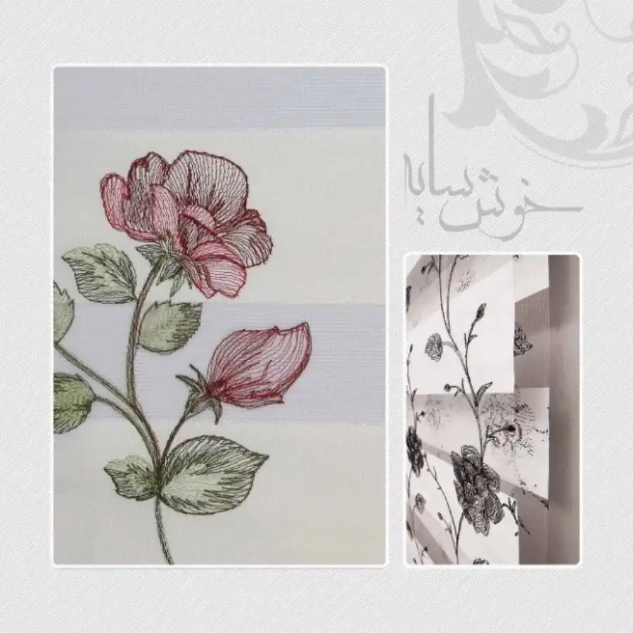 پرده زبرا تک مکانیزم دبل